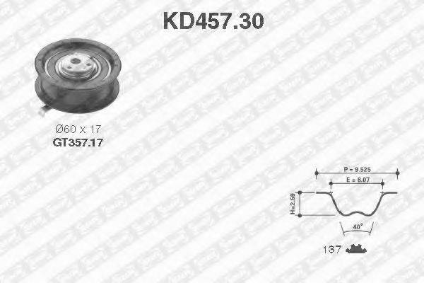 SNR KD45730 Комплект ременя ГРМ