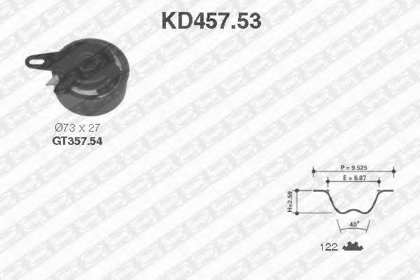 SNR KD45753 Комплект ременя ГРМ