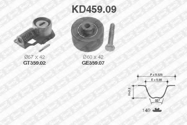 SNR KD45909 Комплект ременя ГРМ