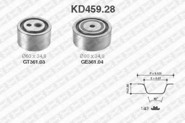 SNR KD45928 Комплект ременя ГРМ