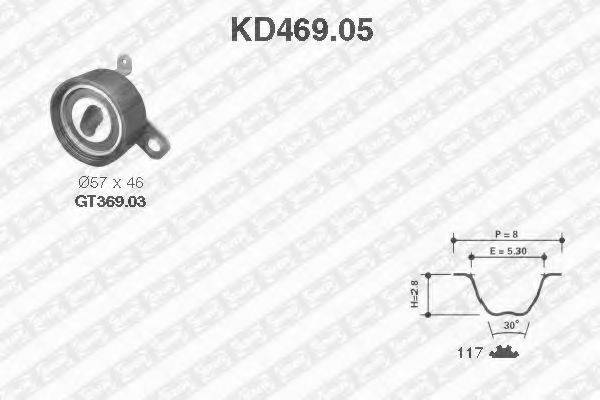 SNR KD46905 Комплект ременя ГРМ