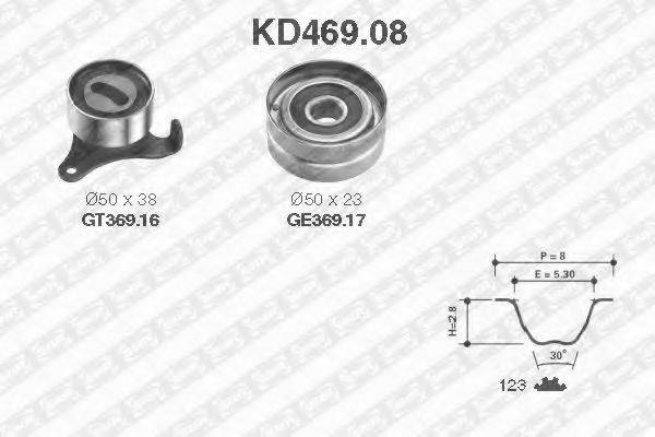 SNR KD46908 Комплект ременя ГРМ