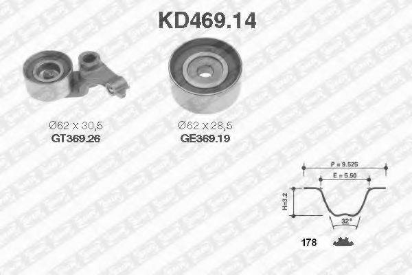 SNR KD46914 Комплект ременя ГРМ