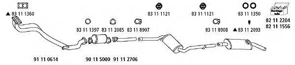 HJS VW1059 Система випуску ОГ