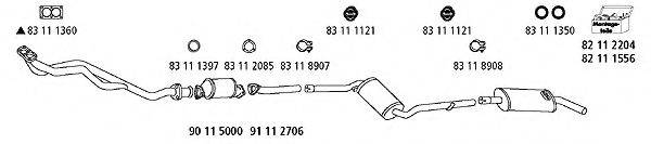 HJS VW1060 Система випуску ОГ