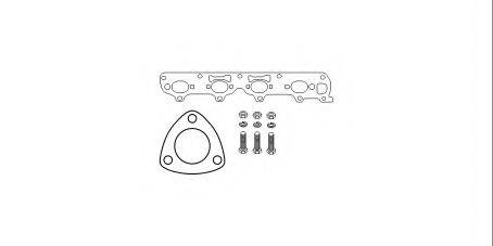 HJS 82143307 Монтажний комплект, каталізатор