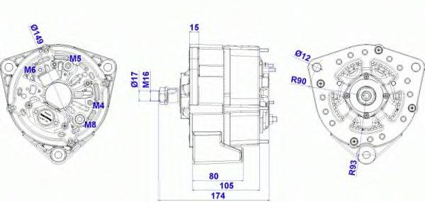 DELCO REMY 19070056 Генератор