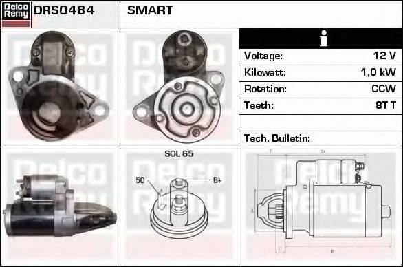 DELCO REMY DRS0484 Стартер