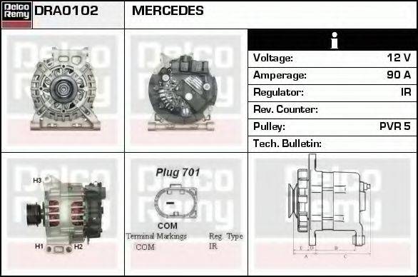 DELCO REMY DRA0102 Генератор