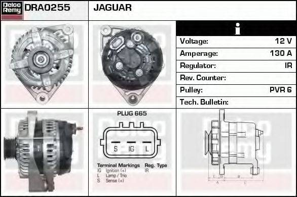 DELCO REMY DRA0255 Генератор
