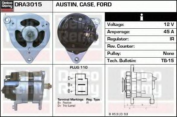 DELCO REMY DRA3015 Генератор