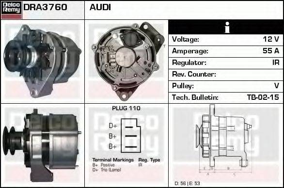 DELCO REMY DRA3760 Генератор