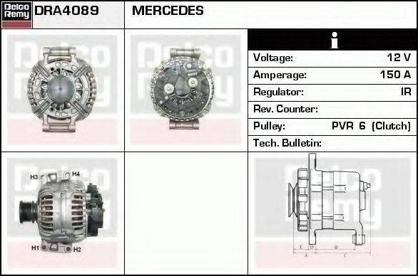 DELCO REMY DRA4089 Генератор