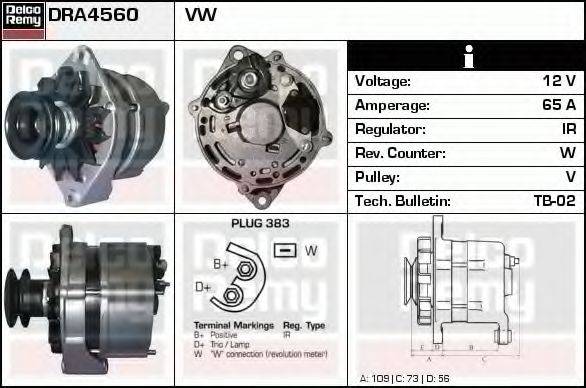 DELCO REMY DRA4560 Генератор