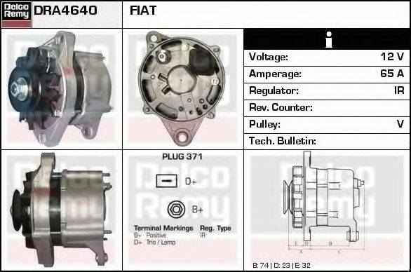 DELCO REMY DRA4640 Генератор