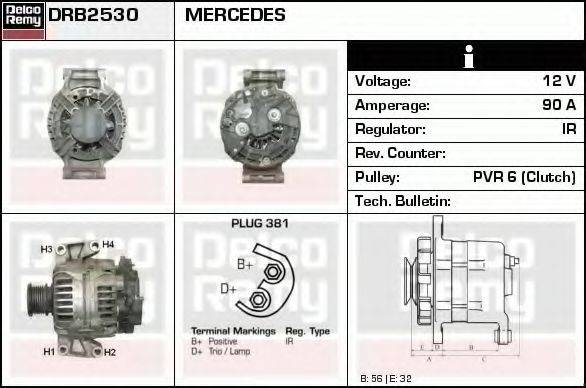 DELCO REMY DRB2530 Генератор