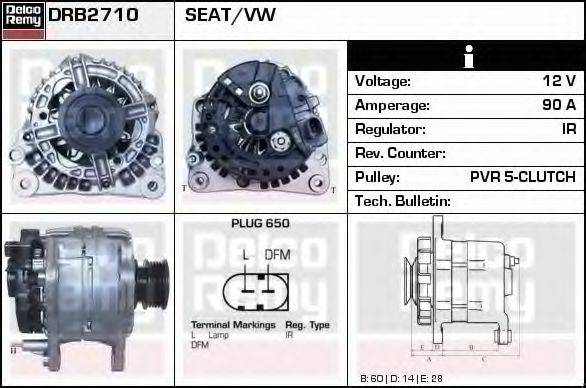 DELCO REMY DRB2710 Генератор