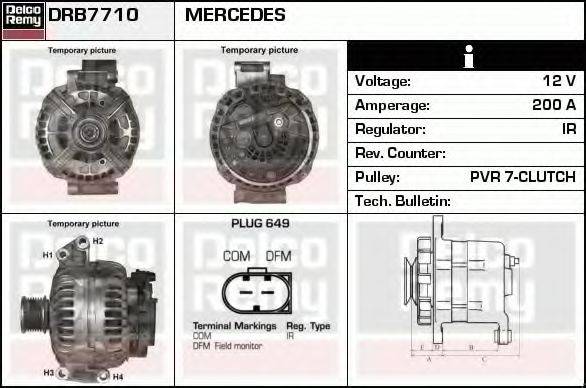 DELCO REMY DRB7710 Генератор