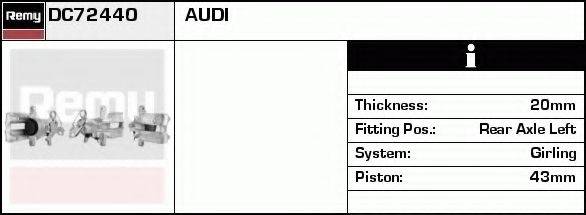 DELCO REMY DC72440 Гальмівний супорт