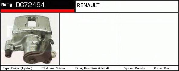 DELCO REMY DC72494 Гальмівний супорт