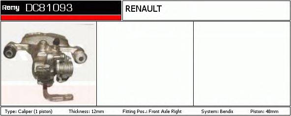 DELCO REMY DC81093 Гальмівний супорт