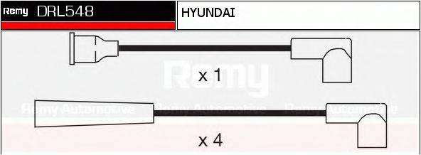 DELCO REMY DRL548 Комплект дротів запалювання