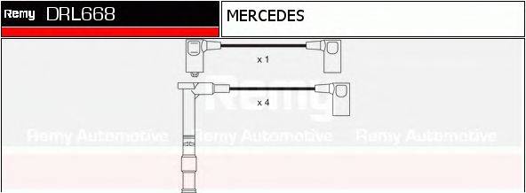 DELCO REMY DRL668 Комплект дротів запалювання