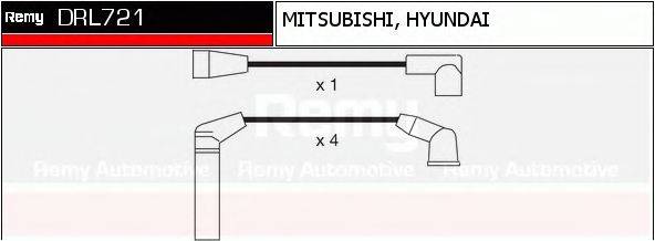 DELCO REMY DRL721 Комплект дротів запалювання