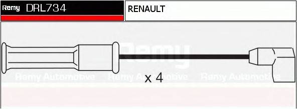 DELCO REMY DRL734 Комплект дротів запалювання