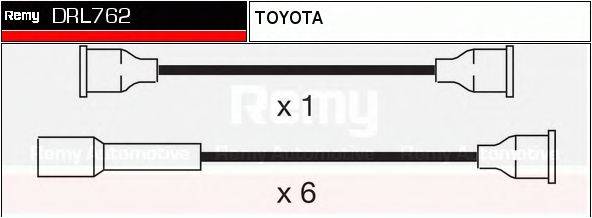 DELCO REMY DRL762 Комплект дротів запалювання