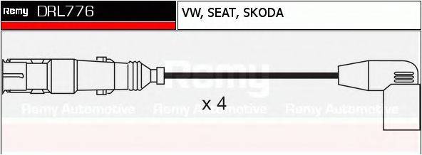 DELCO REMY DRL776 Комплект дротів запалювання