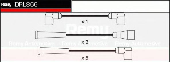 DELCO REMY DRL866 Комплект дротів запалювання