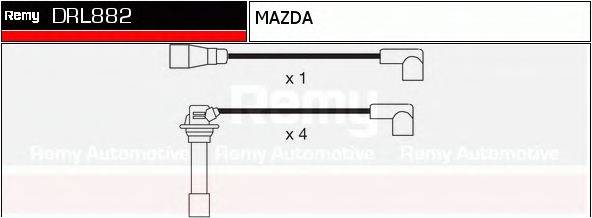 DELCO REMY DRL882 Комплект дротів запалювання