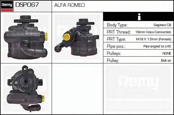 DELCO REMY DSP067 Гідравлічний насос, кермо