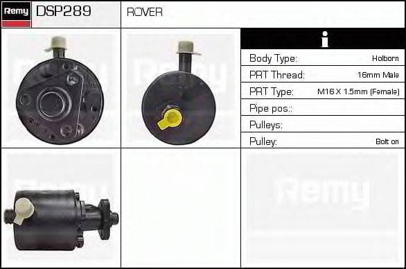 DELCO REMY DSP289 Гідравлічний насос, кермо