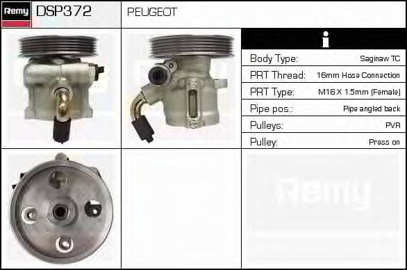 DELCO REMY DSP372 Гідравлічний насос, кермо