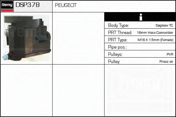 DELCO REMY DSP378 Гідравлічний насос, кермо