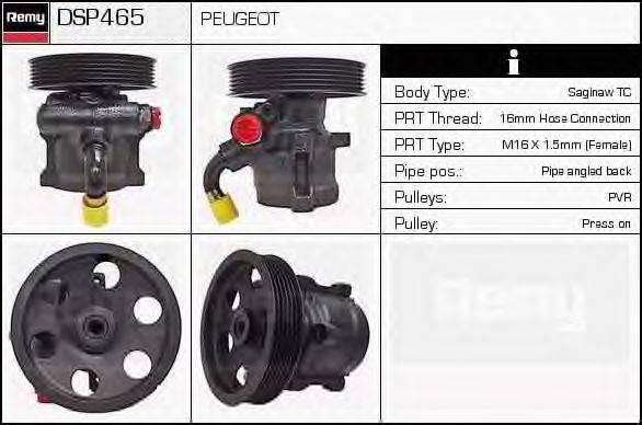 DELCO REMY DSP465 Гідравлічний насос, кермо