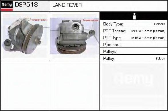 DELCO REMY DSP518 Гідравлічний насос, кермо