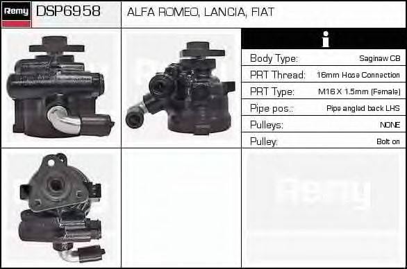 DELCO REMY DSP6958 Гідравлічний насос, кермо