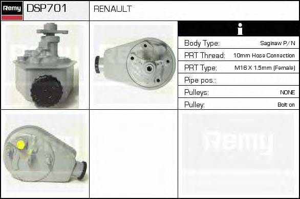 DELCO REMY DSP701 Гідравлічний насос, кермо