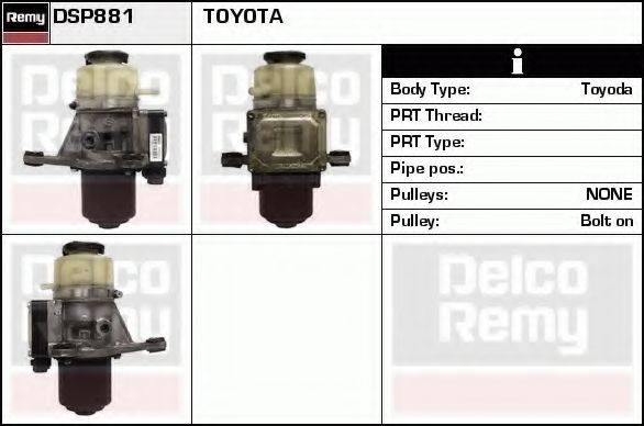 DELCO REMY DSP881 Гідравлічний насос, кермо