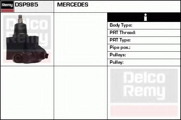 DELCO REMY DSP985 Гідравлічний насос, кермо