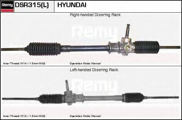 DELCO REMY DSR315L Рульовий механізм