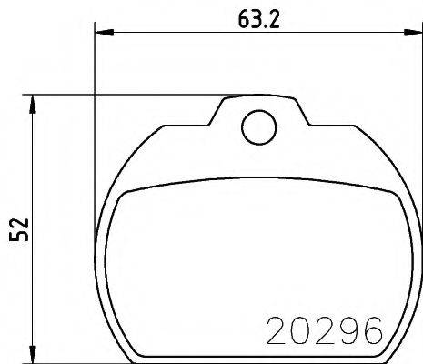 PAGID T0205 Комплект гальмівних колодок, дискове гальмо