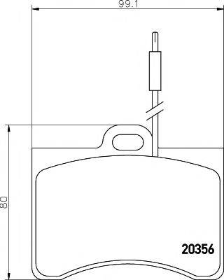 PAGID T0153 Комплект гальмівних колодок, дискове гальмо