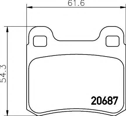 PAGID T1004 Комплект гальмівних колодок, дискове гальмо