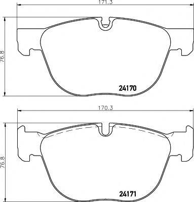 PAGID T1619 Комплект гальмівних колодок, дискове гальмо