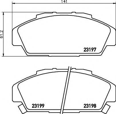 PAGID T3070 Комплект гальмівних колодок, дискове гальмо