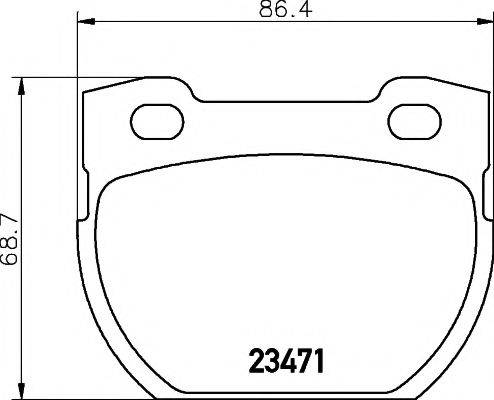 PAGID T1406 Комплект гальмівних колодок, дискове гальмо